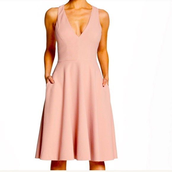 Dress the Population Dresses & Skirts - NWT. Dress the Population. Catalina Fit & Flare. Blush Size Medium.